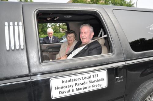 Honorary Parade Marshalls, David and Marjorie Gregg. (Photo: Peter Walsh)