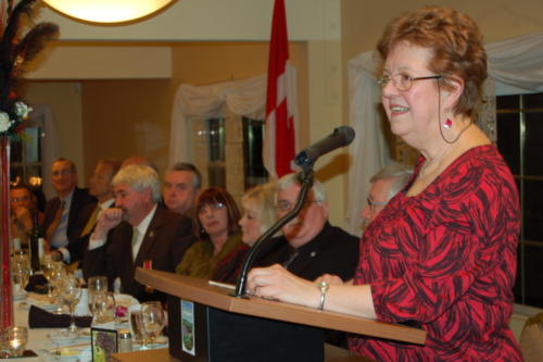 Former political prisoner, Paulina Maciulis was the Keynote speaker at the March 13th, 2010 Canada/ Argentina Friendship Dinner. (Peter Walsh Photo)